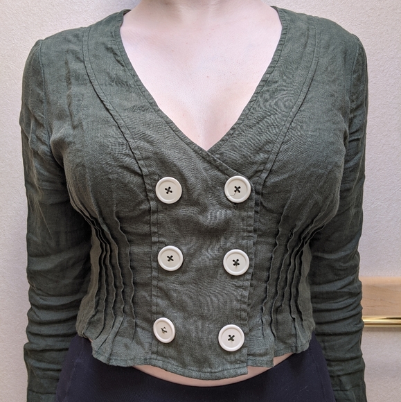 Free People Linen Top - Picture 2 of 4